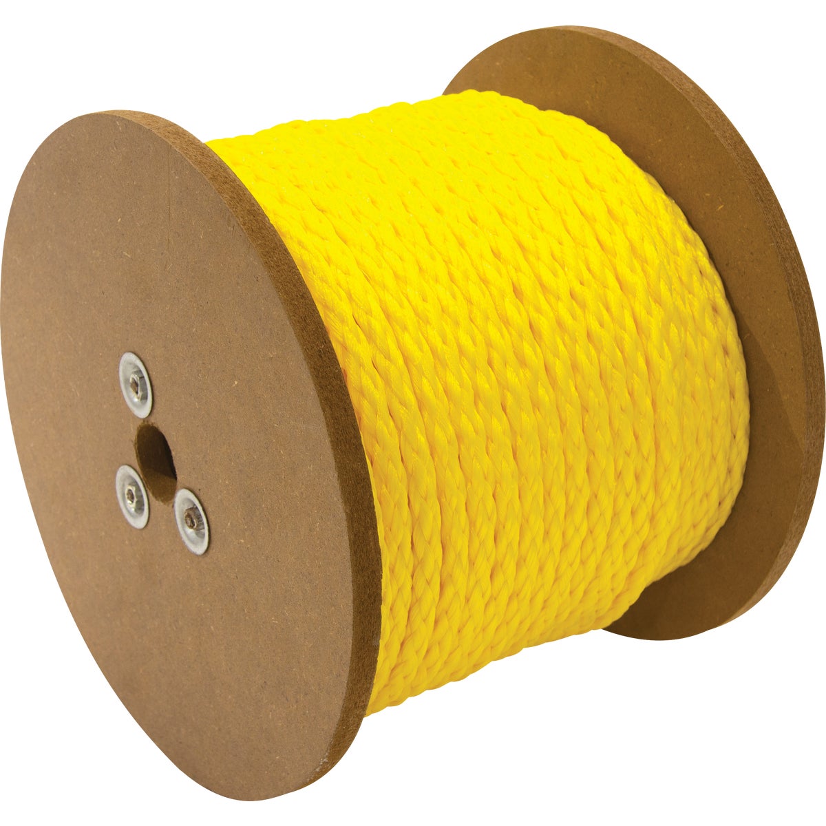 TruGuard 3/8 In. x 400 Ft. Yellow Hollow Core Polypropylene Rope