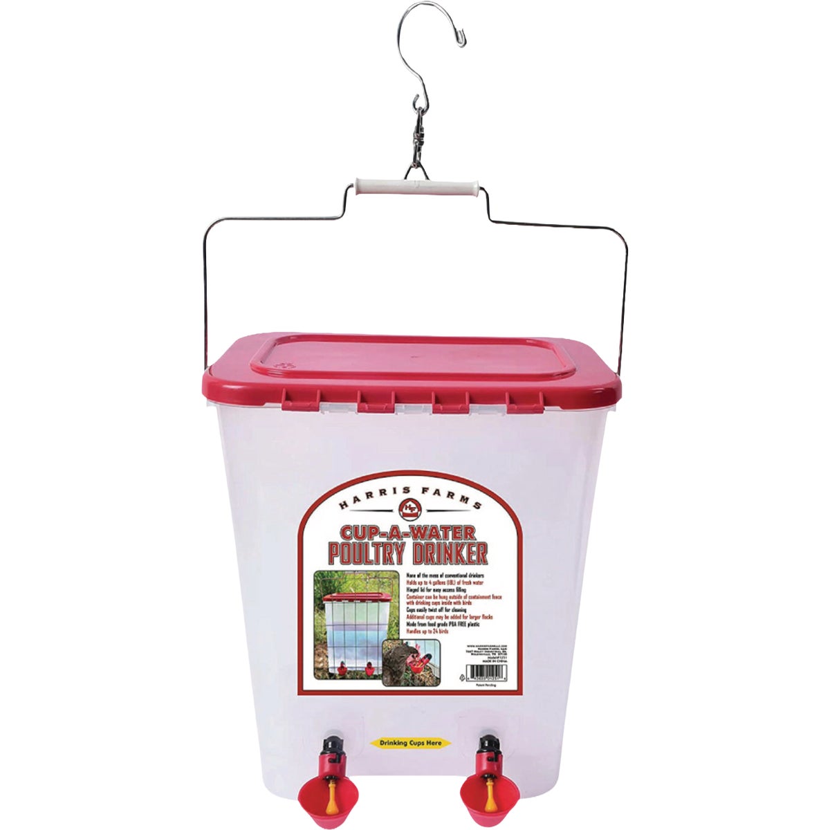 Manna Pro Harris Farms Easy Fill Cup Waterer