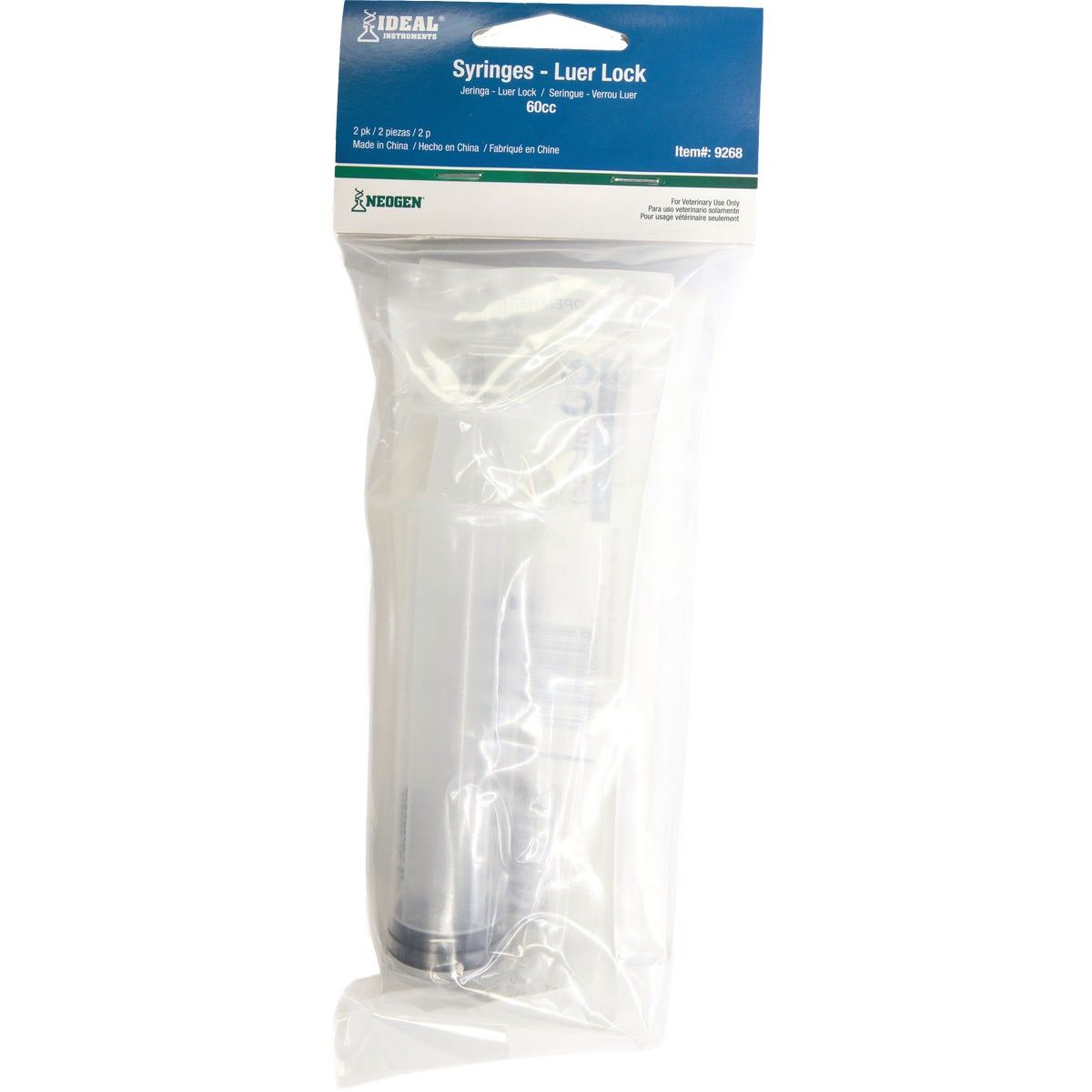 Ideal Instruments 60cc Disposable Syringe (2-Pack)