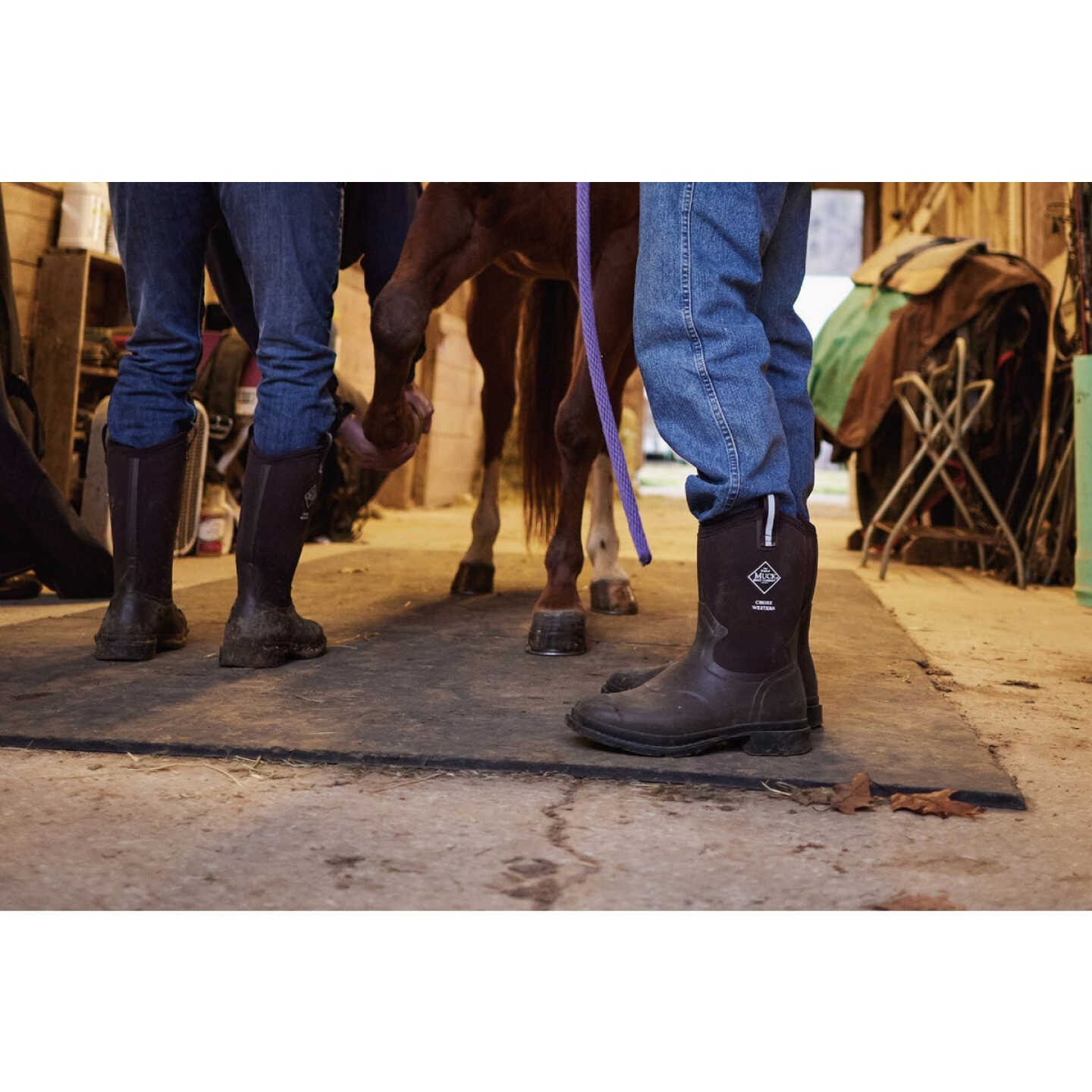 The Muck Boot Company Men's 13 Dark Brown Chore Western Mid Boot Image 2