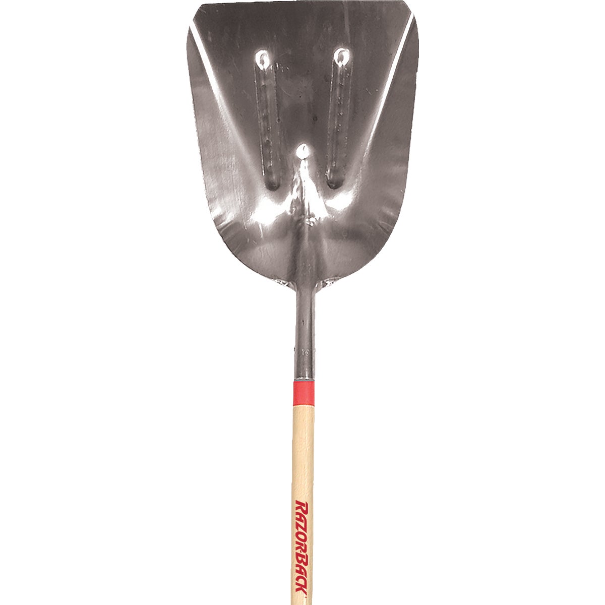Razor-Back 48 In. #10 Aluminum Western Pattern Scoop Shovel with Wood Handle