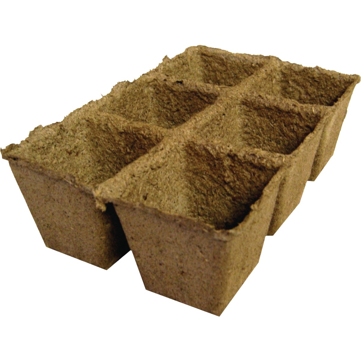 Summit CowPots 6-Cell #3 Square Cow Manure Grow Pot (3-Pack)