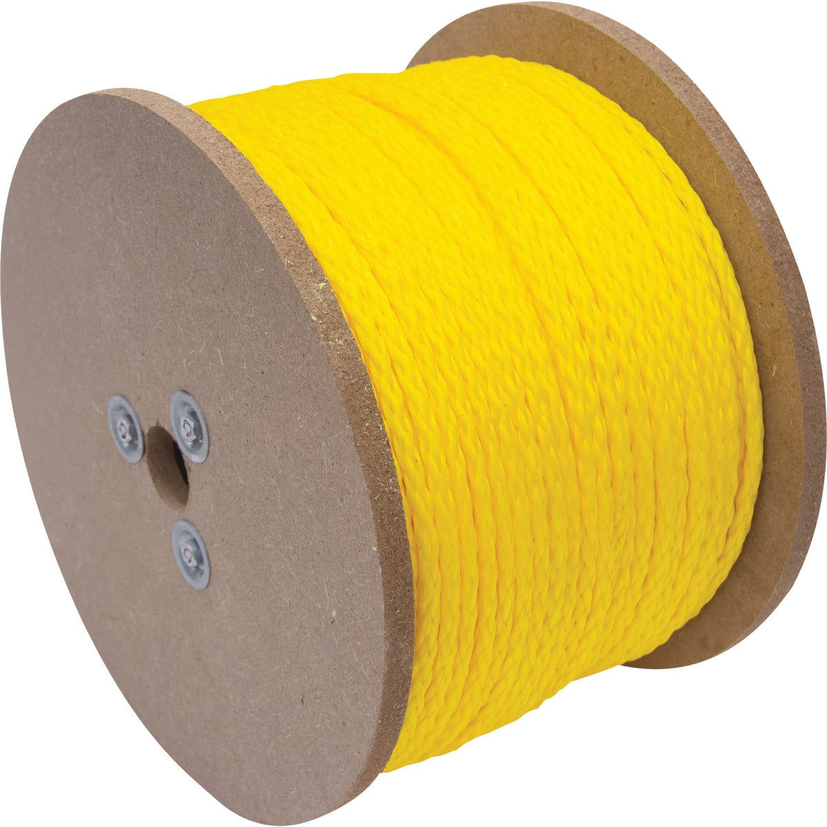 TruGuard 1/2 In. x 250 Ft. Yellow Hollow Core Polypropylene Rope