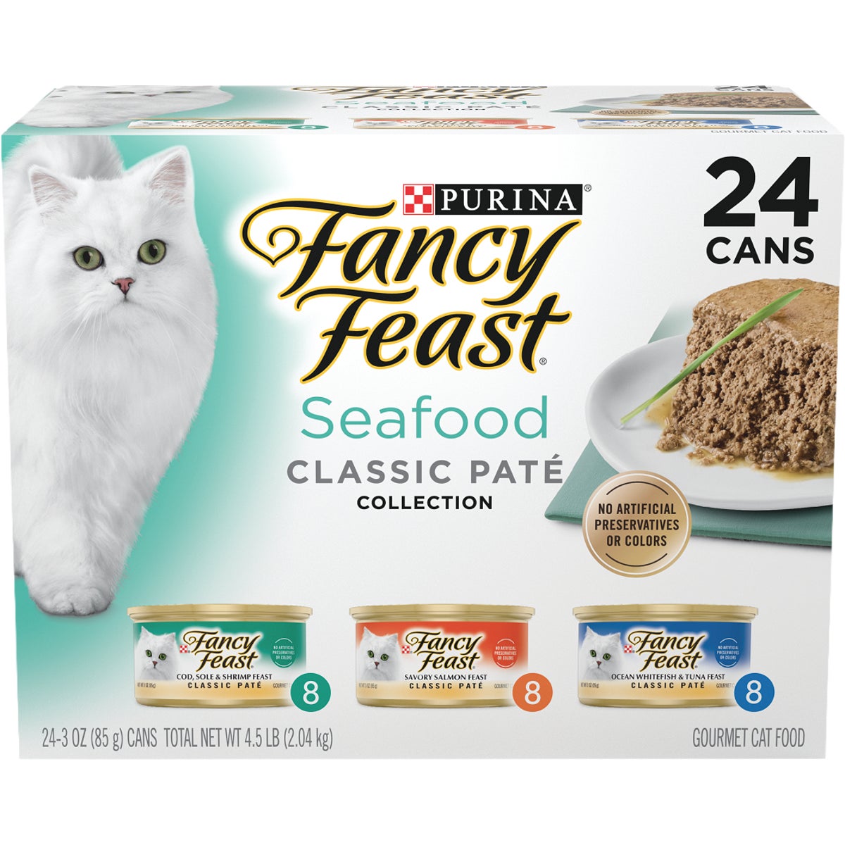 Purina Fancy Feast Seafood Variety Cat Food (24-Pack)