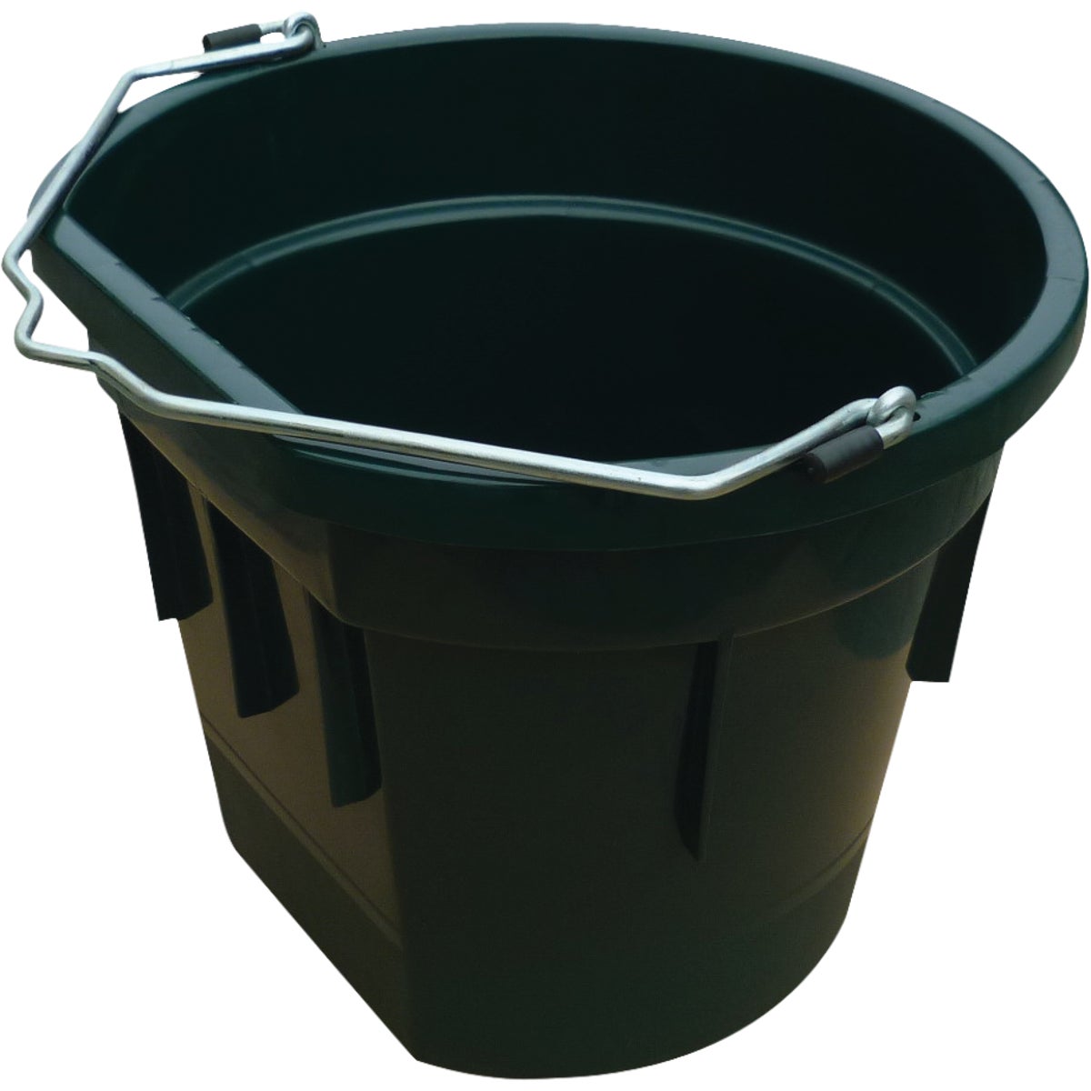 Master Rancher 20 Qt. Green Resin Flat Sided Utility Bucket