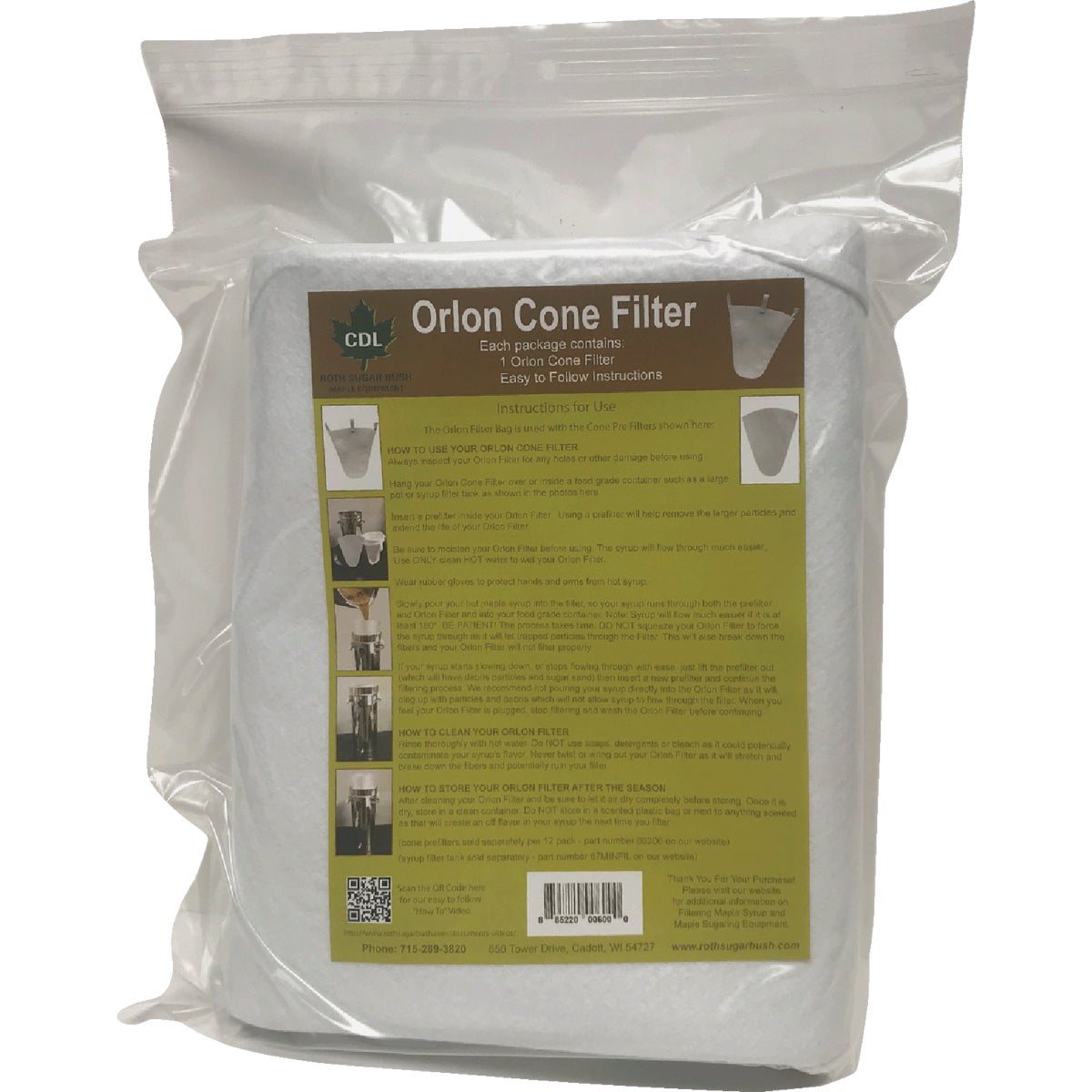 CDL Orlon Filter Bag