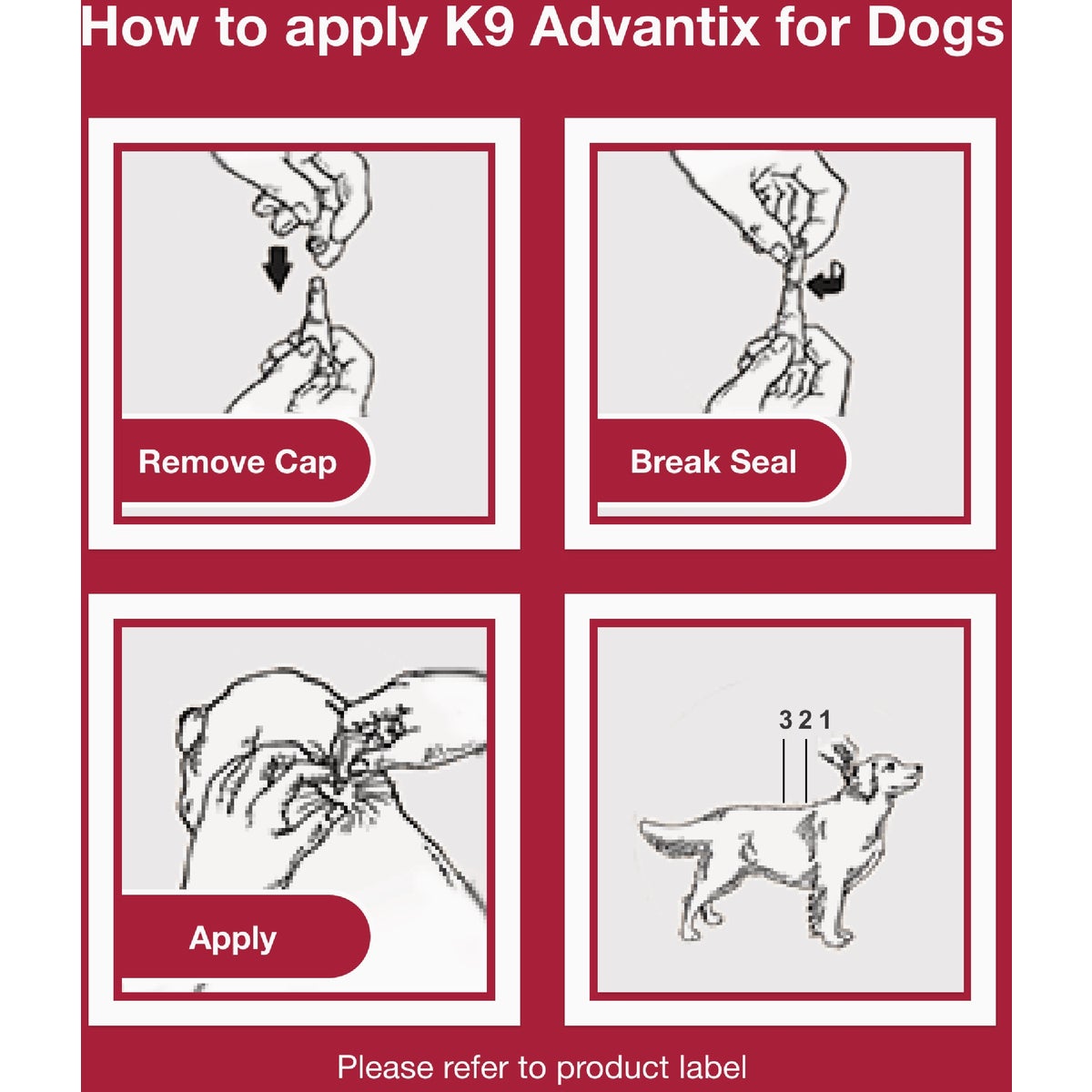 K9 Advantix II Medium Dog Teal 1-Month Flea Treatment (2-Pack) Image 5