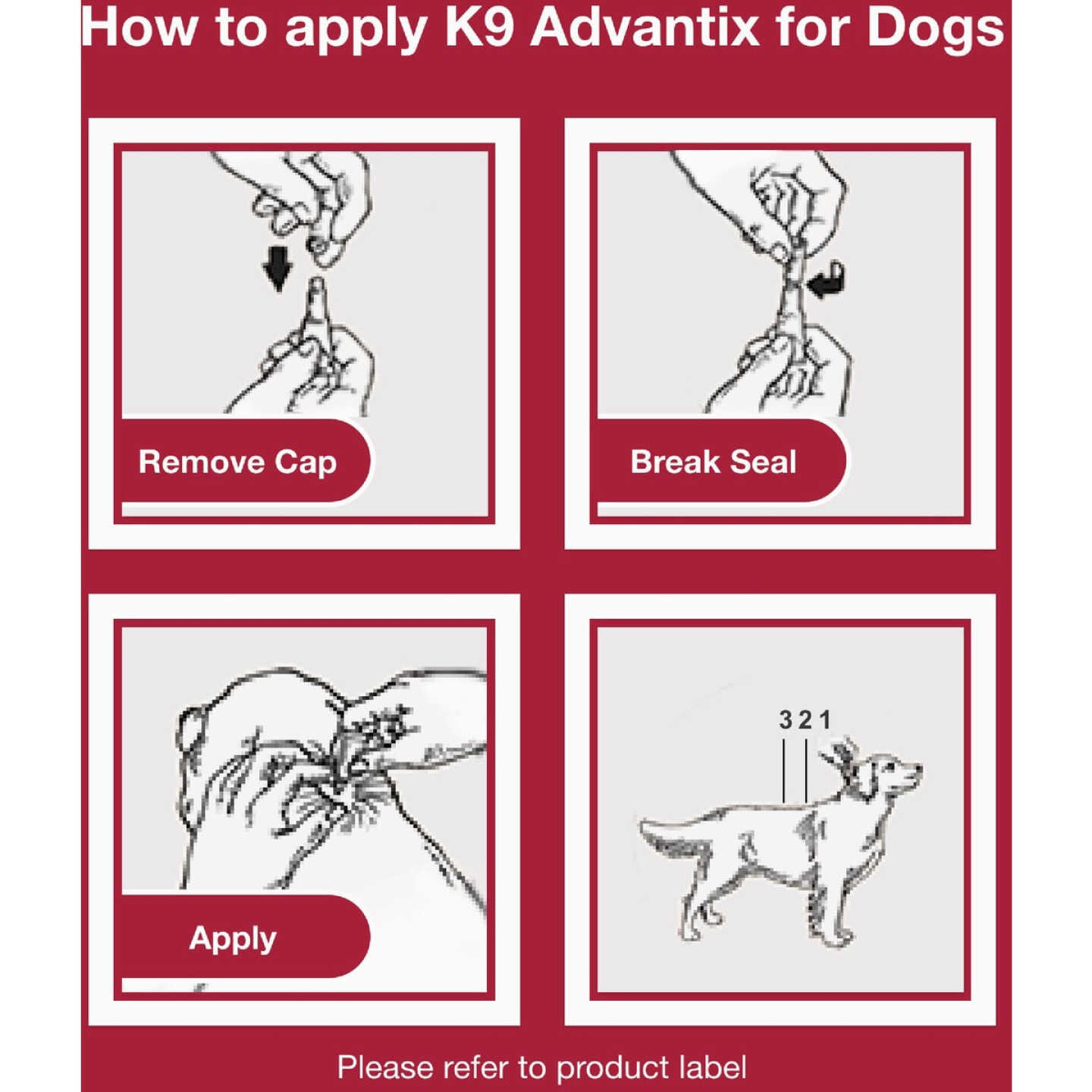 K9 Advantix II Medium Dog Teal 1-Month Flea Treatment (2-Pack) Image 5