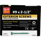 Do it #9 x 2-1/2 In. Green Star Bugle-Head Wood Deck Screw (1 Lb. Box) Image 1