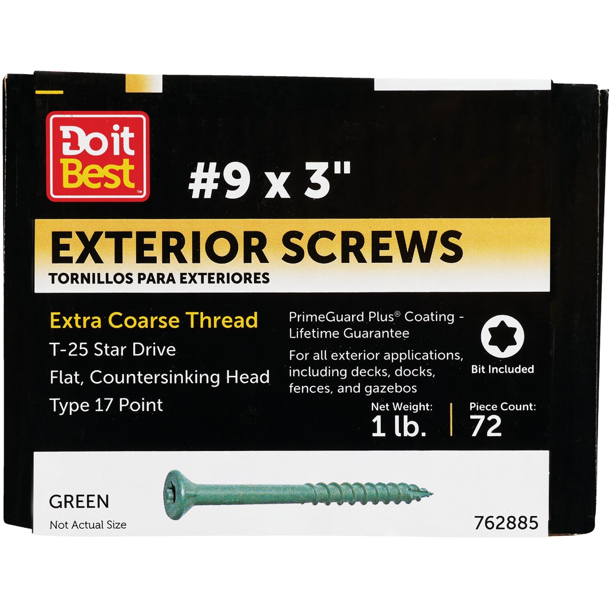 Do it #9 x 3 In. Green Bugle-Head Wood Deck Screw (1 Lb. Box) Image 1
