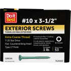 Do it #10 x 3-1/2 In. Green Star Bugle-Head Wood Deck Screw (1 Lb. Box) Image 1