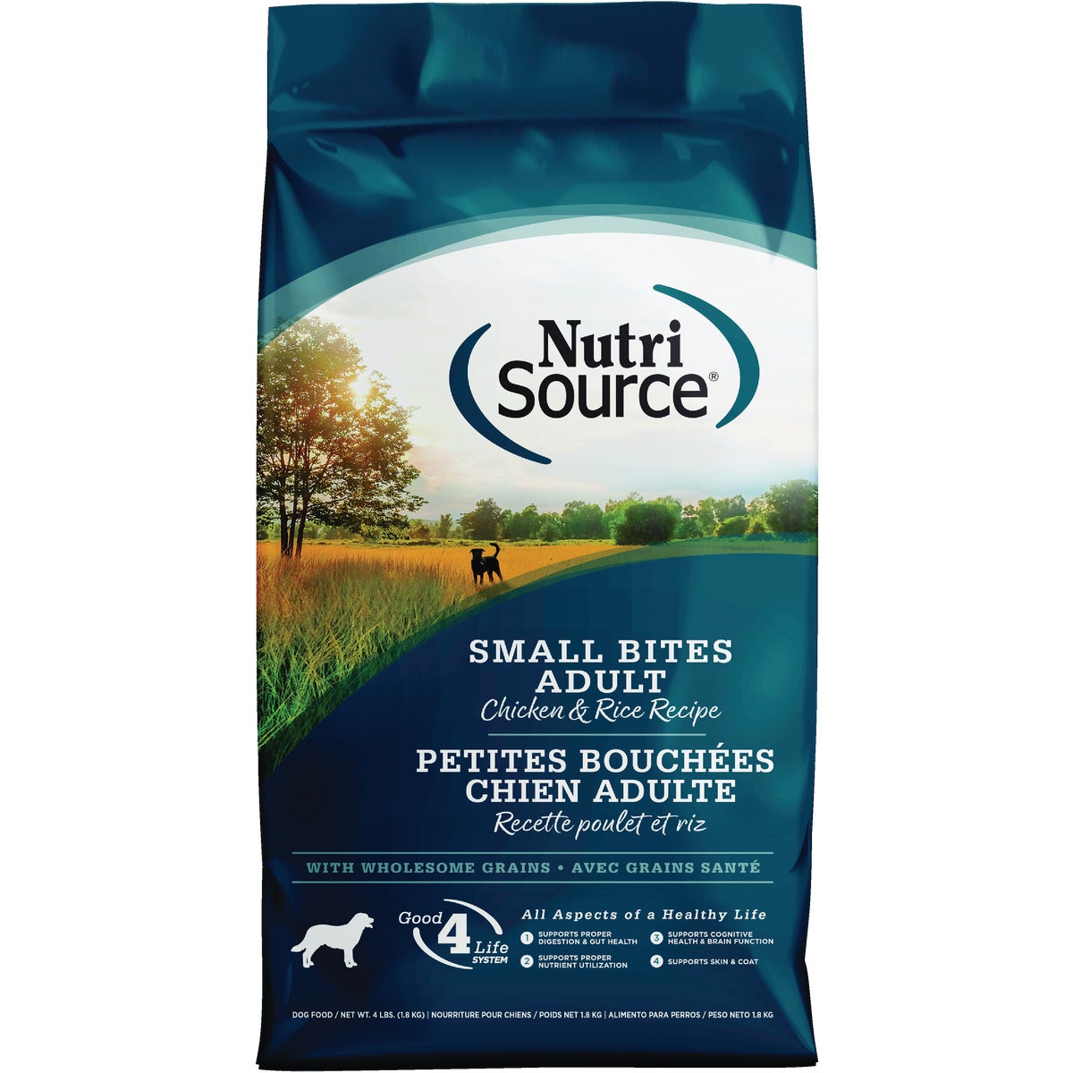 NutriSource 4 Lb. Chicken & Rice Recipe Small Bites Dog Food