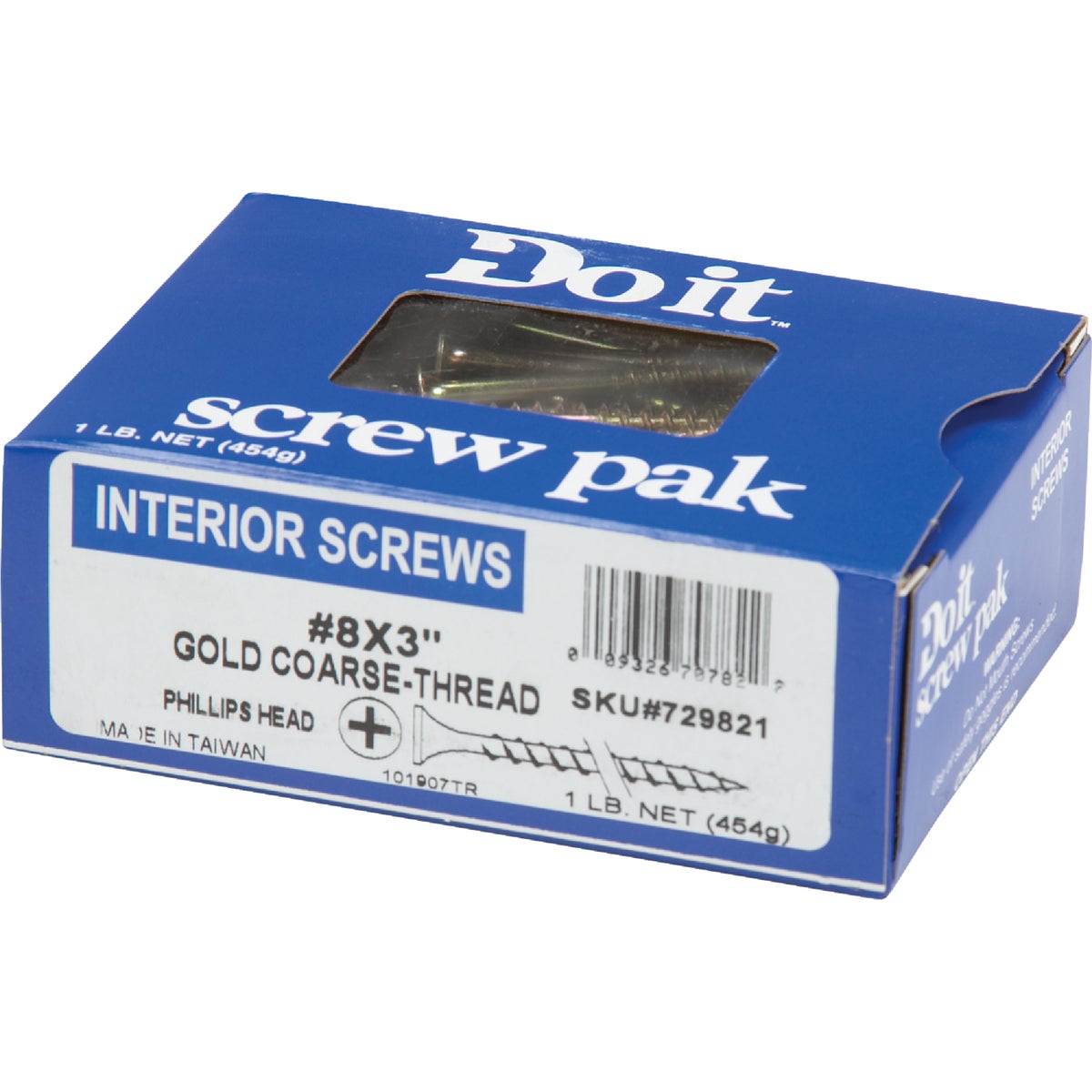 Do it #6 x 1 In. Coarse Thread Yellow Zinc Multipurpose Drywall Screw (1 Lb.-Box) Image 2