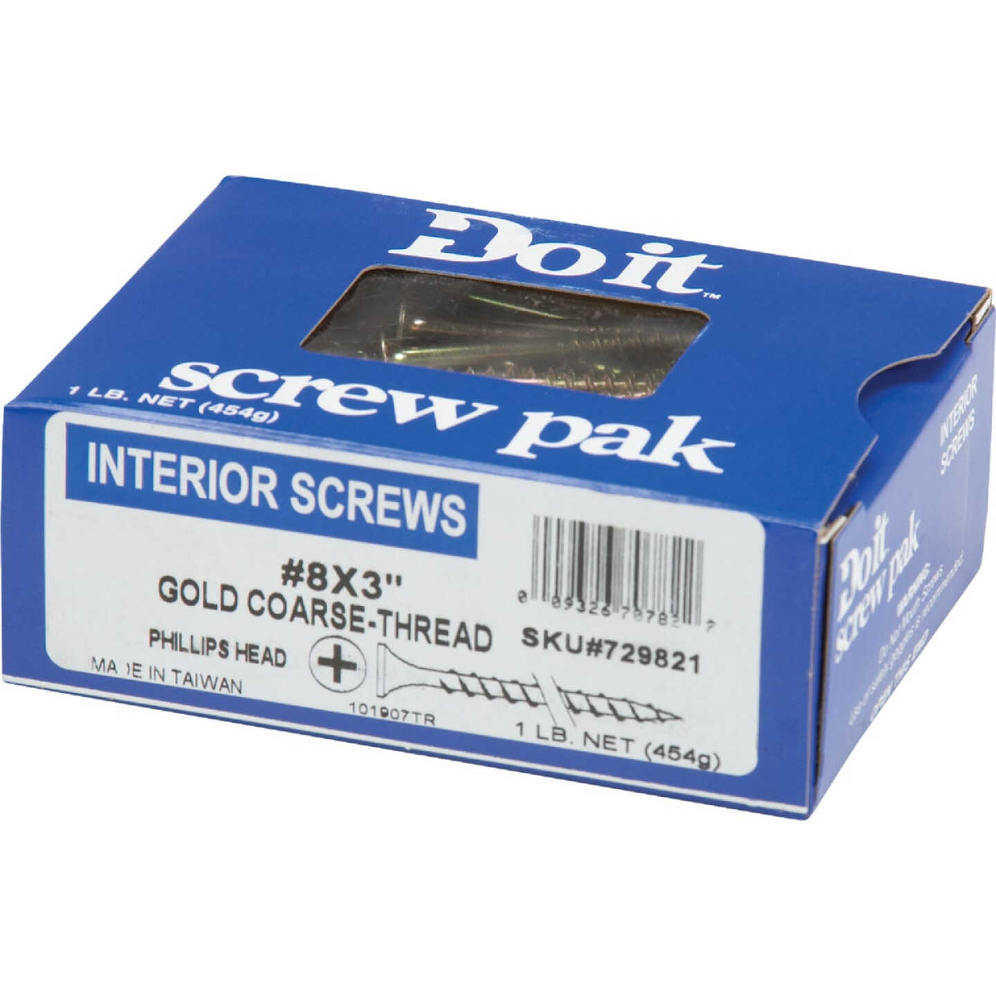 Do it #6 x 1 In. Coarse Thread Yellow Zinc Multipurpose Drywall Screw (1 Lb.-Box) Image 2