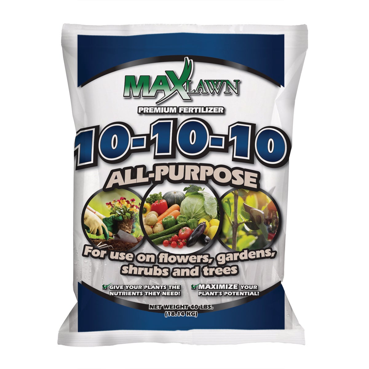 MaxLawn 40 Lb. 10-10-10 All Purpose Fertlizer