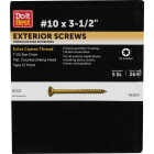 Do it #10 x 3-1/2 In. Gold Star Bugle-Head Wood Exterior Screw (5 Lb. Box) Image 1