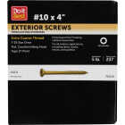 Do it #10 x 4 In. Gold Star Bugle-Head Wood Exterior Screw (5 Lb. Box) Image 1