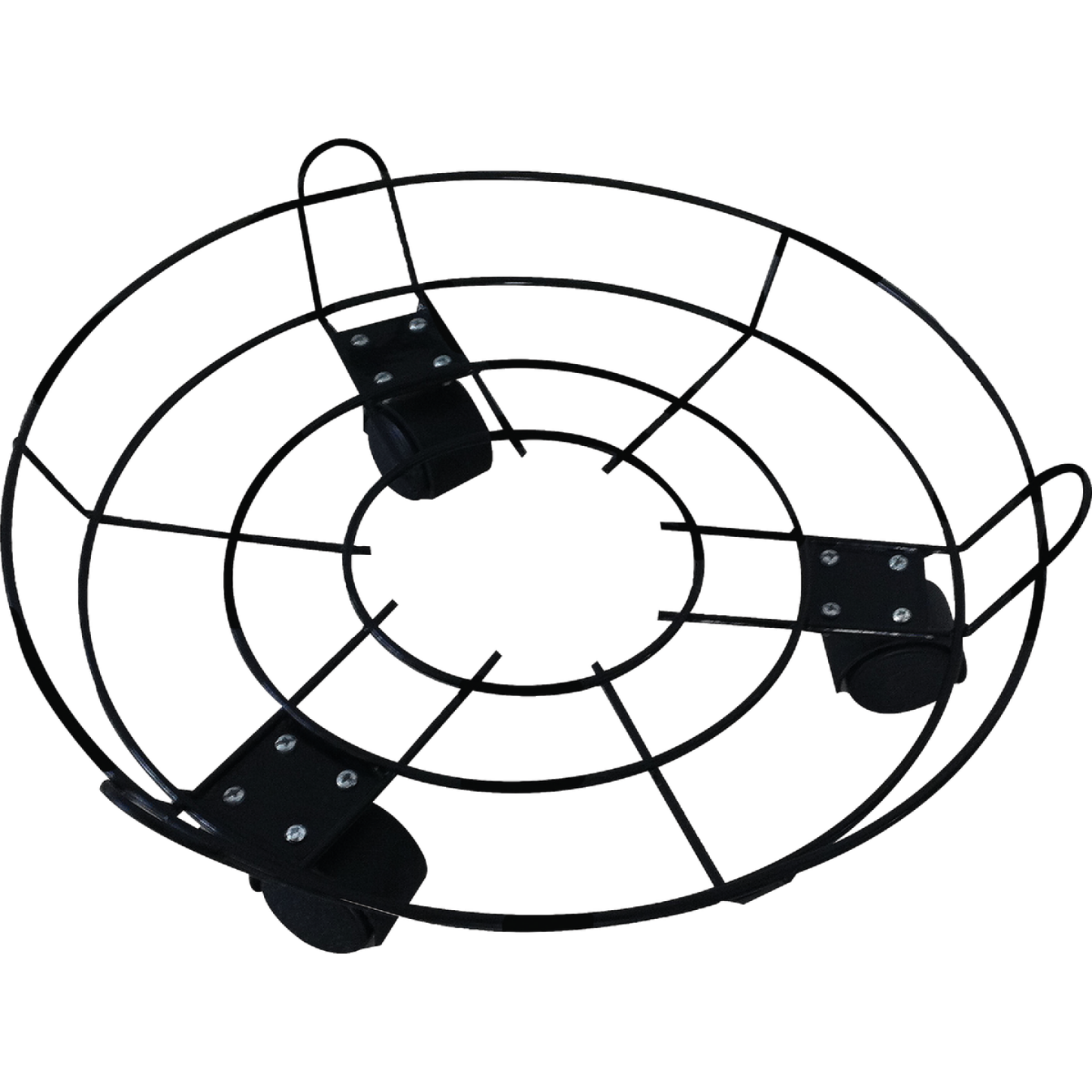 Best Garden 13 In. Coated Metal Wire Rolling Plant Caddy Image 1