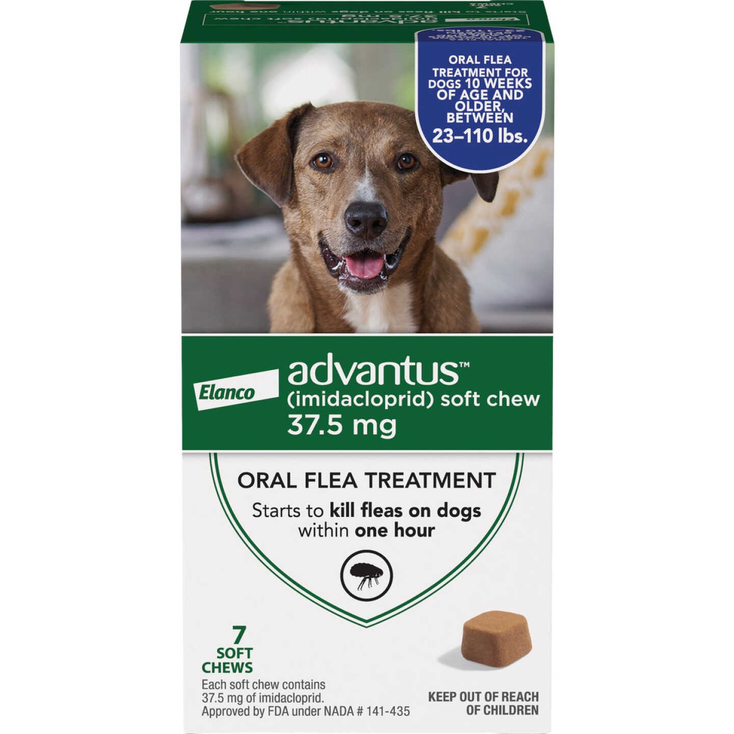 Advantus Large Dog Soft Chew Oral flea Treatment (7-Pack) Image 1