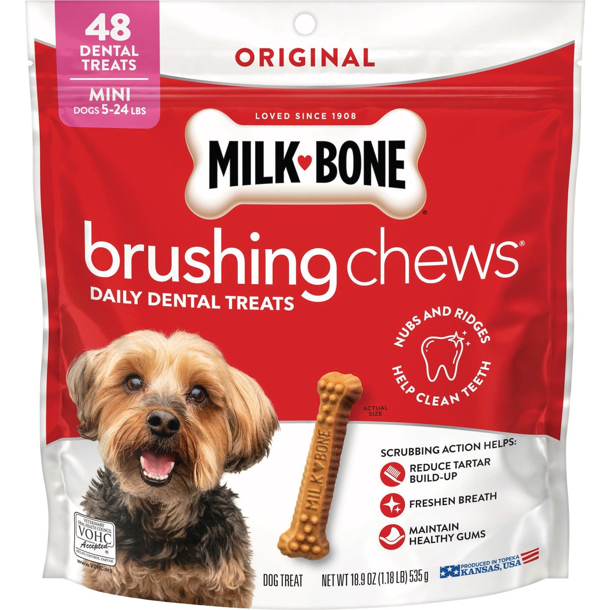 Milk Bone 18.9 Oz. Brushing Chews, Original Chicken Flavor, Mini