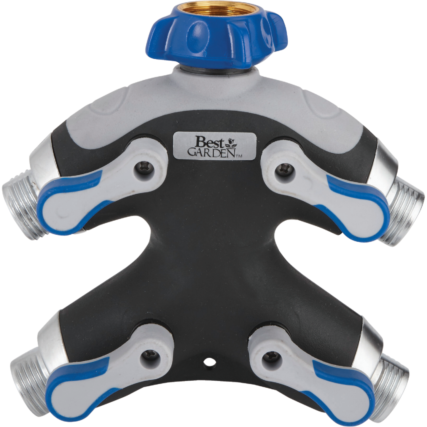Best Garden Metal 4-Outlet Hose Shutoff Manifold Image 1