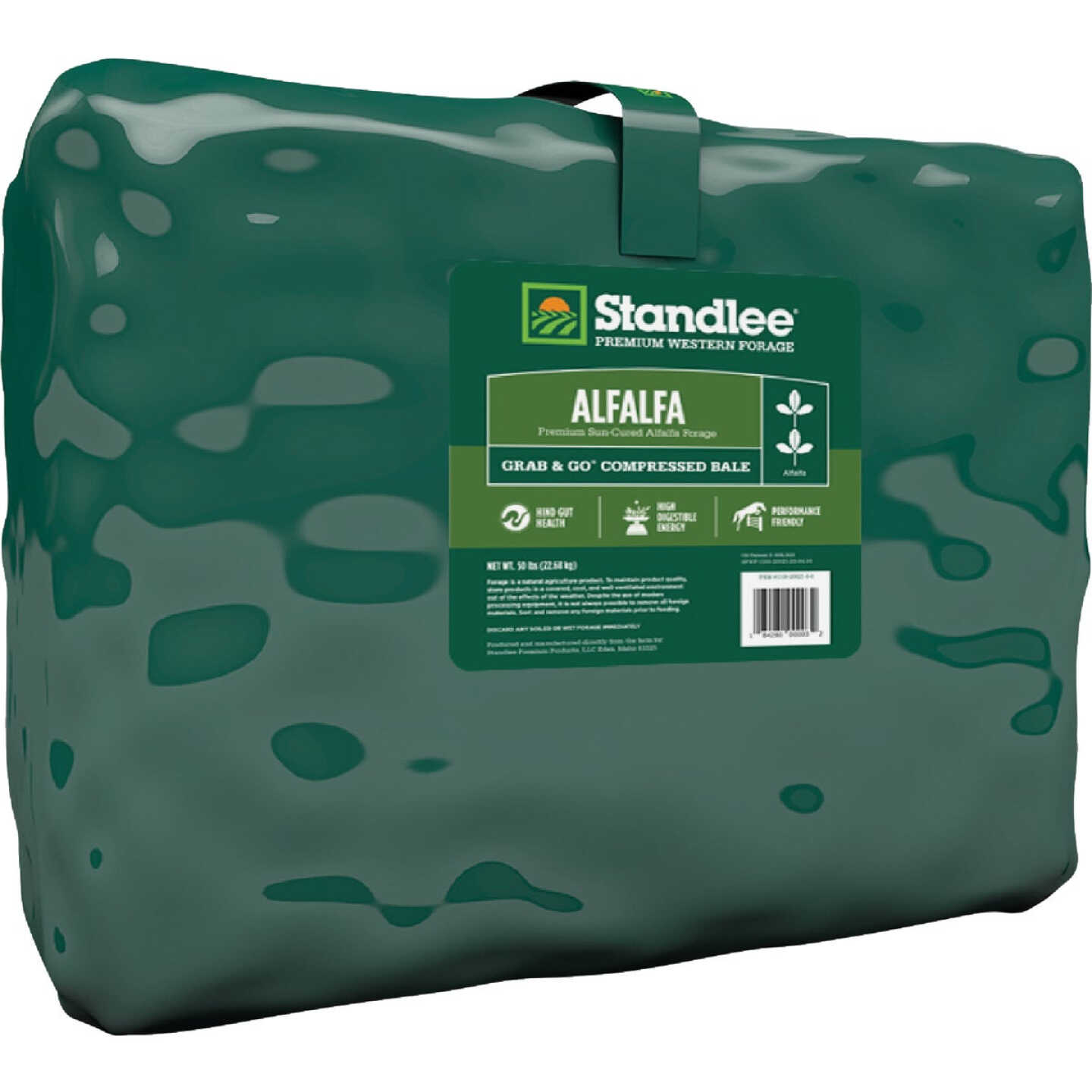 Standlee Premium Western Forage 50 Lb. Premium Alfalfa Grab & Go Compressed Bale Image 1