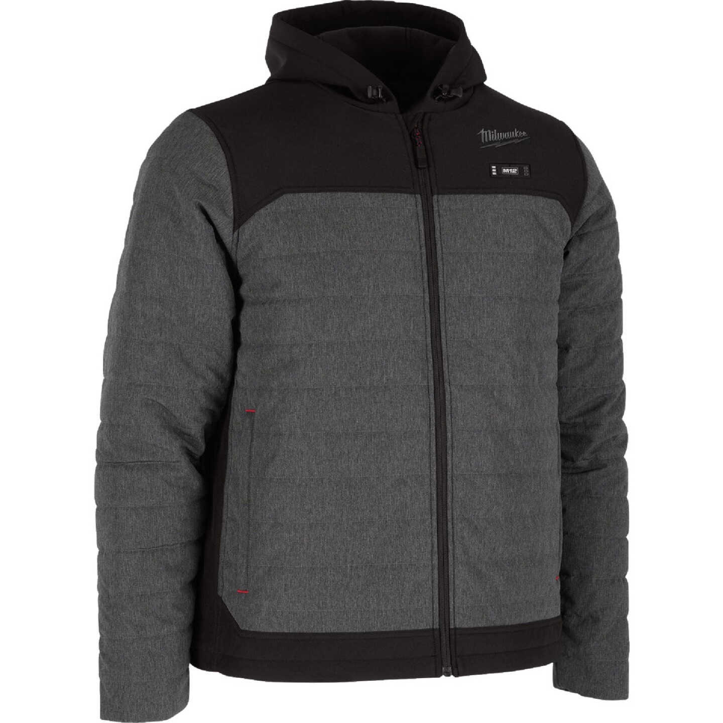 Milwaukee M12 AXIS Men's Gray Cordless Heated Jacket, L Image 2