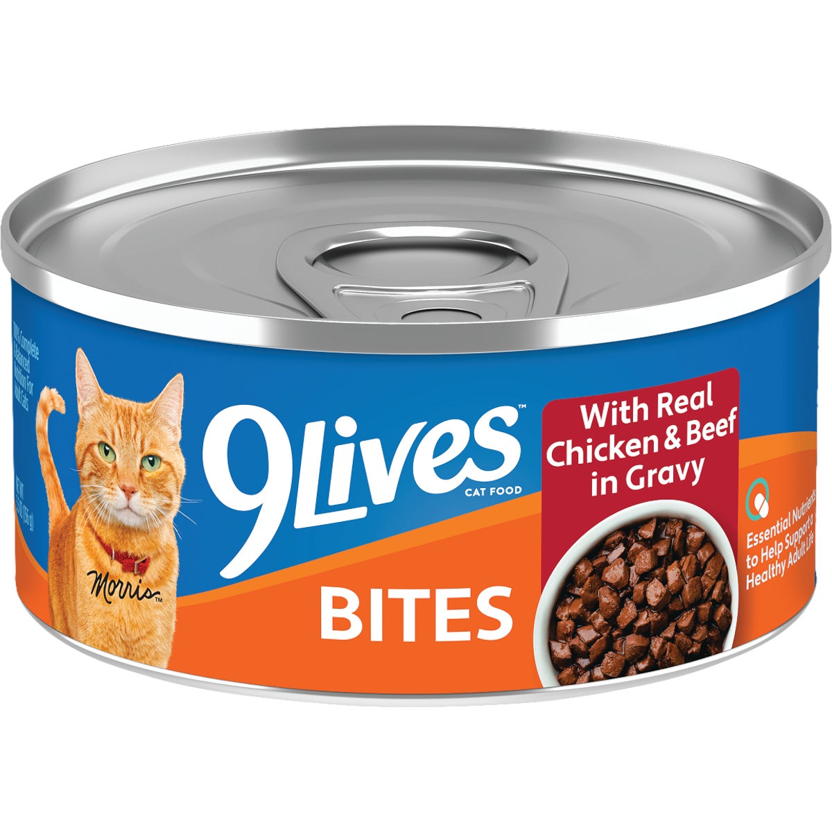 9 Lives 5.5 Oz. Tender Slices with Real Beef Canned Cat Food