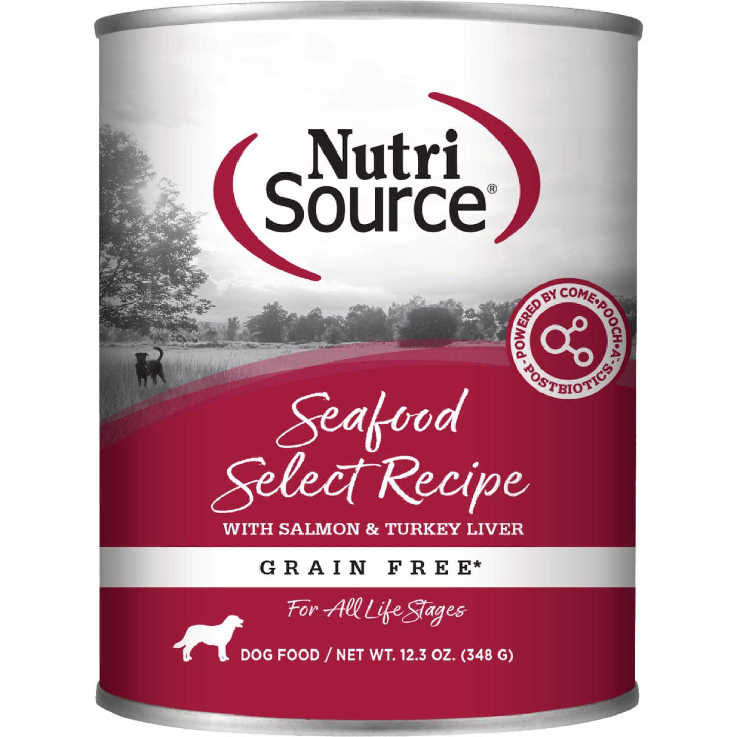 NutriSource 12.3 Oz. Seafood Select Recipe Grain Free Wet Dog Food Image 1