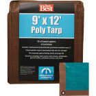 Do it Best 1 Side Green/1 Side Brown Woven 9 Ft. x 12 Ft. Medium Duty Poly Tarp Image 1