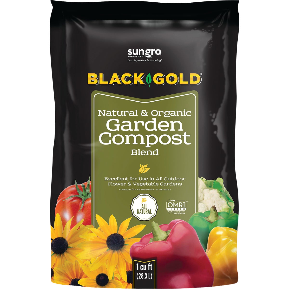 Black Gold 1 Cu. Ft. 30 Lb. Organic Lawn & Garden Compost