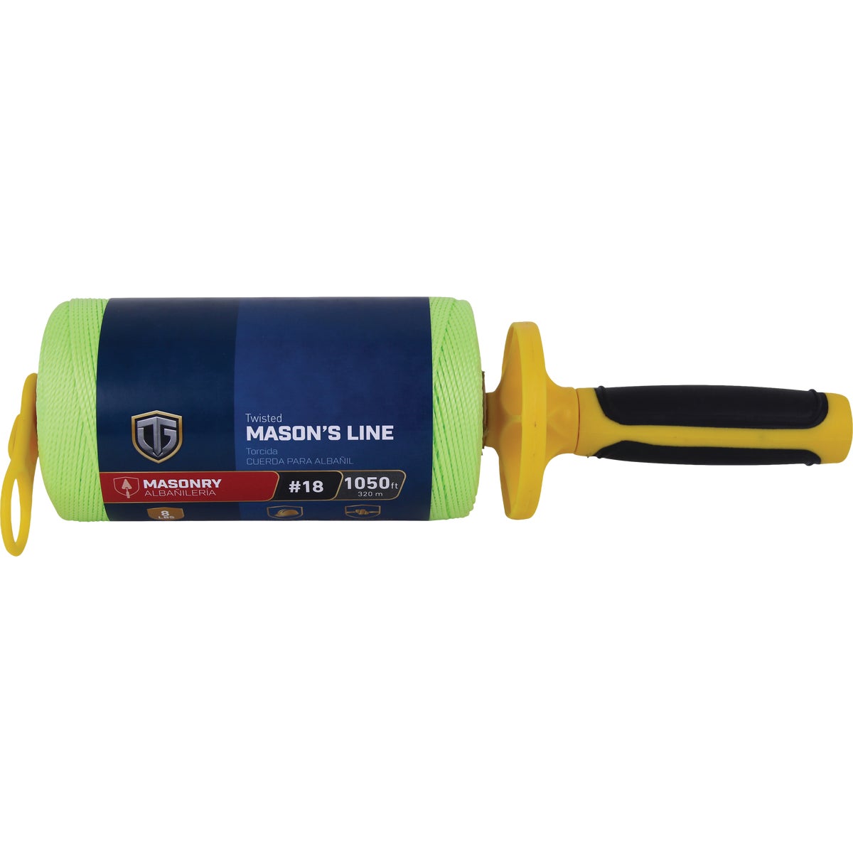 TruGuard #18 x 1050 Ft. Neon Yellow Twisted Polypropylene Mason's Line