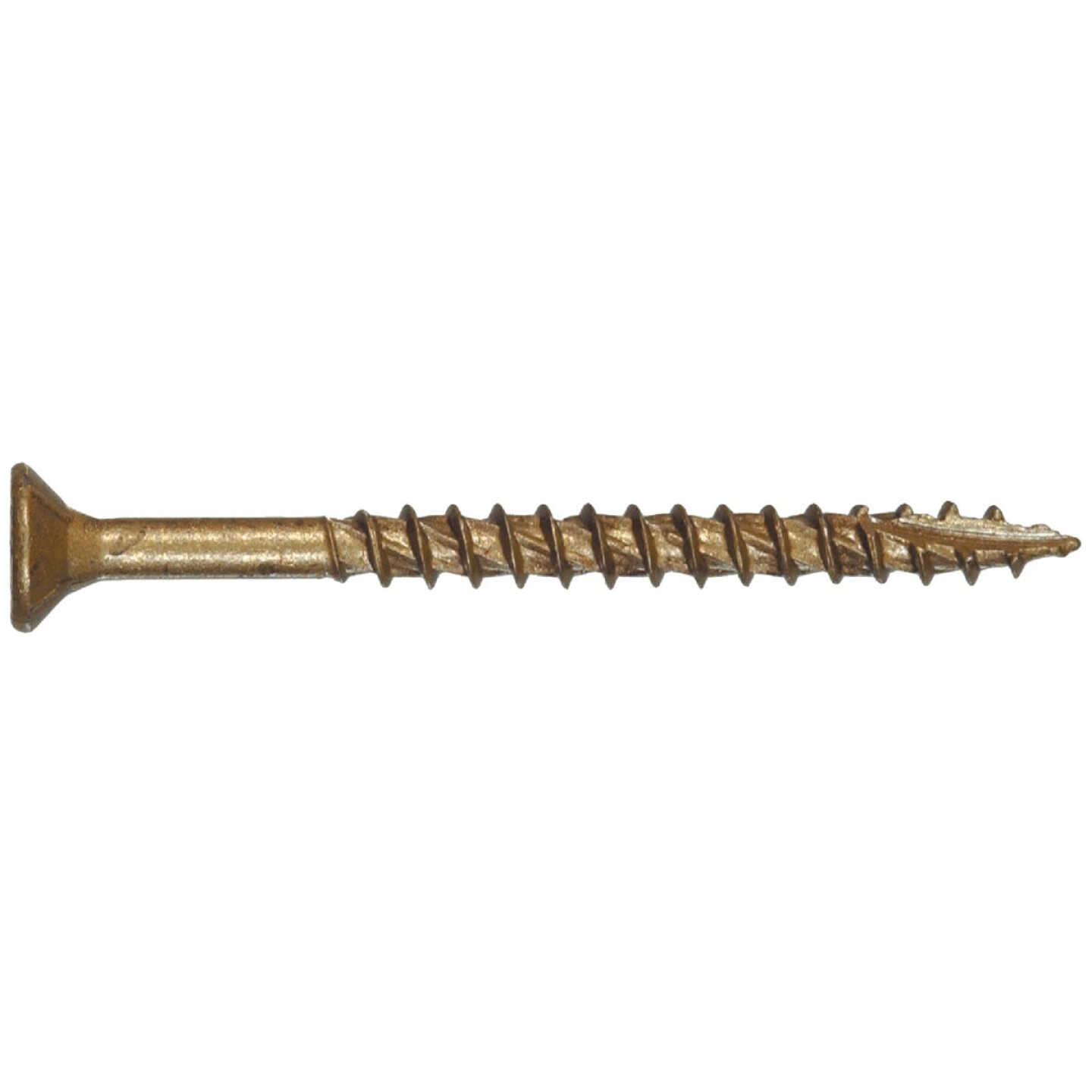 Hillman Power Pro #10 x 6 In. Bronze Ceramic Flat Head Star Exterior Wood Screw (600 Ct., 1/4 Keg) Image 1