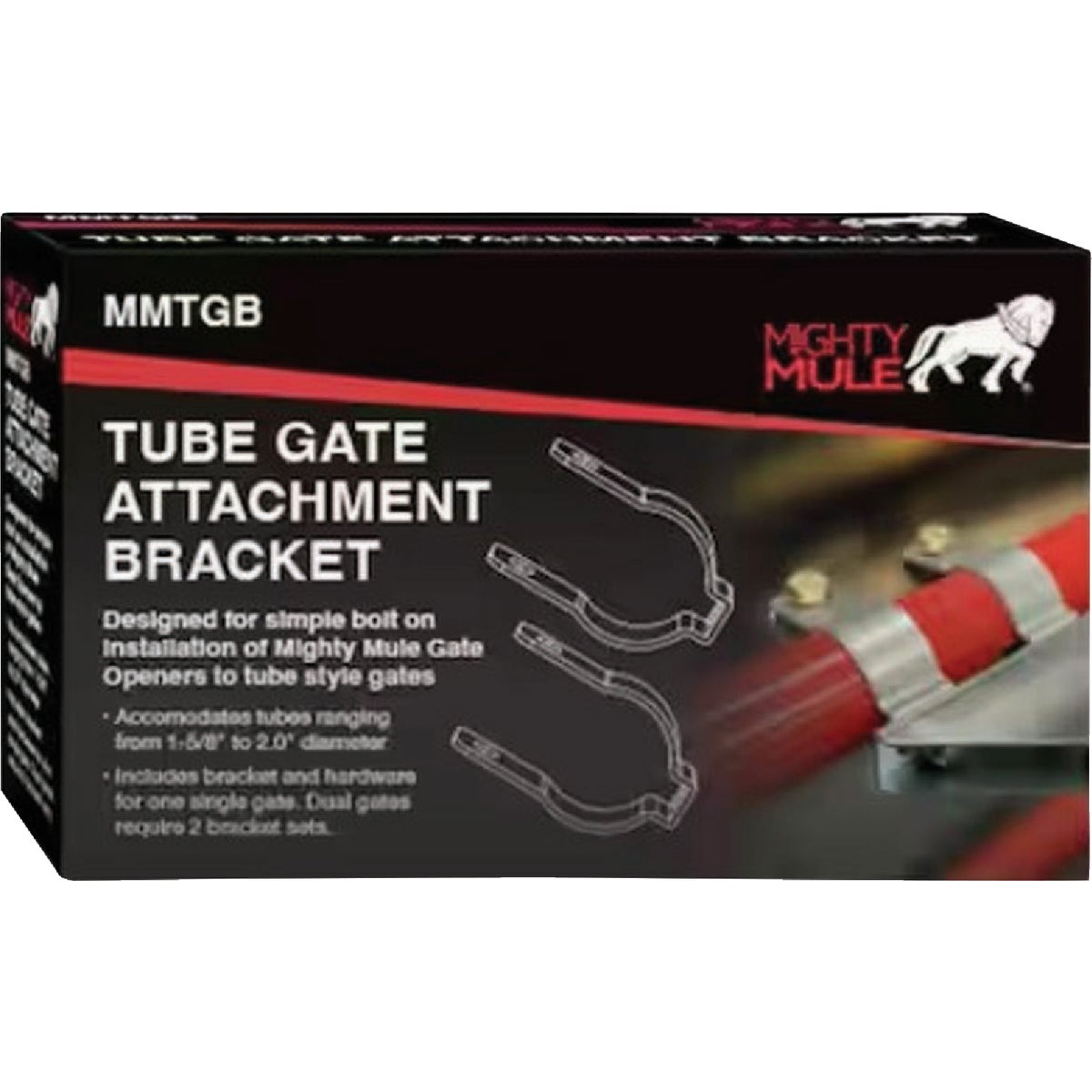 Mighty Mule Tube Gate Brackets Image 3