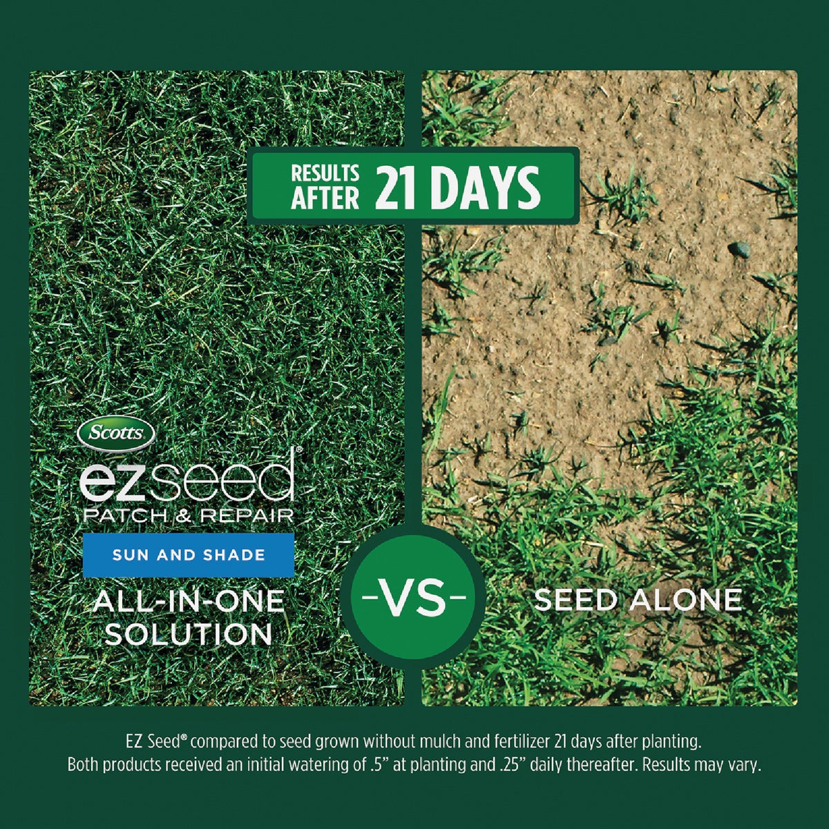 Scotts EZ Seed 10 Lb. 225 Sq. Ft. Patch & Repair Sun and Shade Mulch, Seed and Fertilizer Combination Image 2