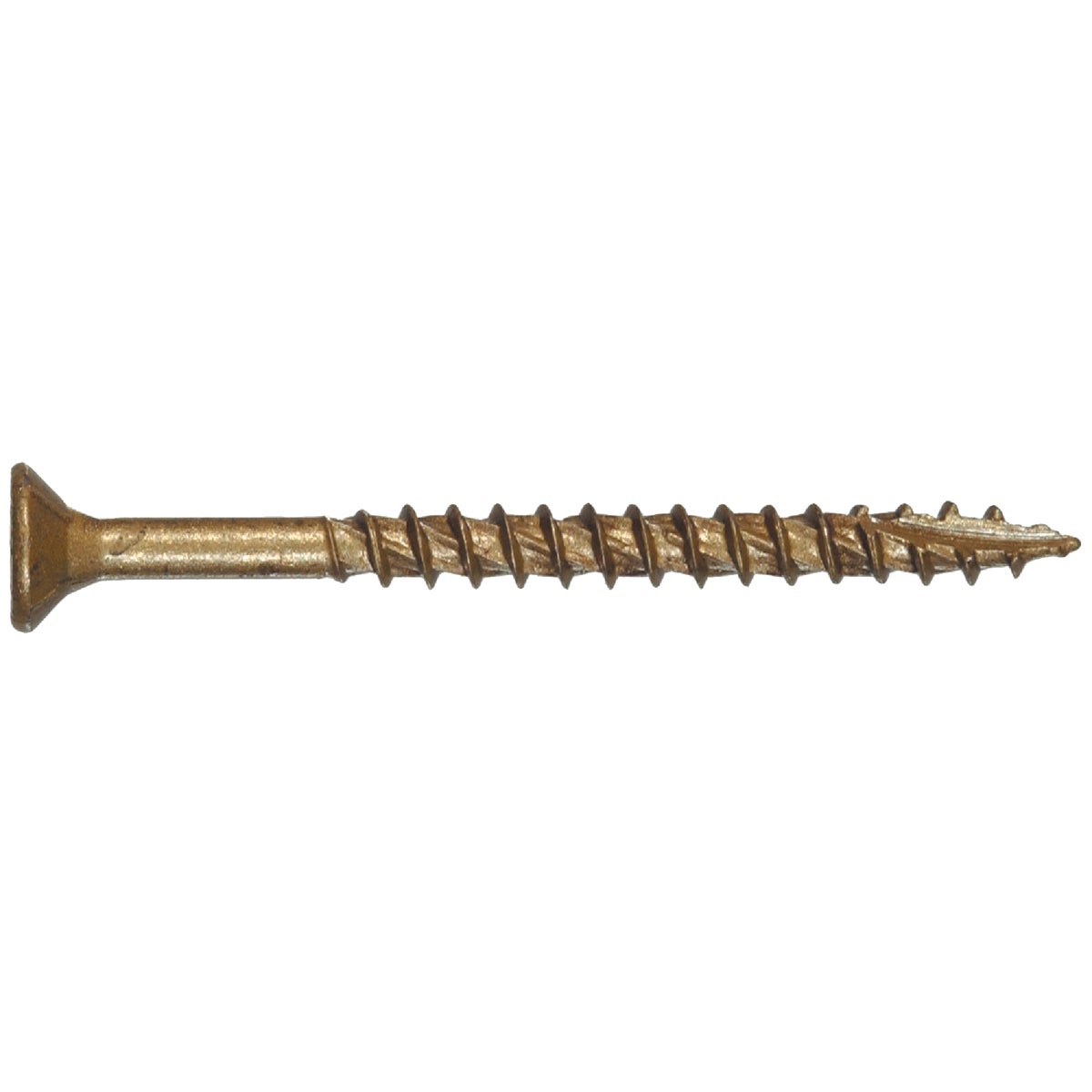 Hillman Power Pro #10 x 5 In. Bronze Ceramic Flat Head Star Exterior Wood Screw (750-Count, 1/4 Keg)