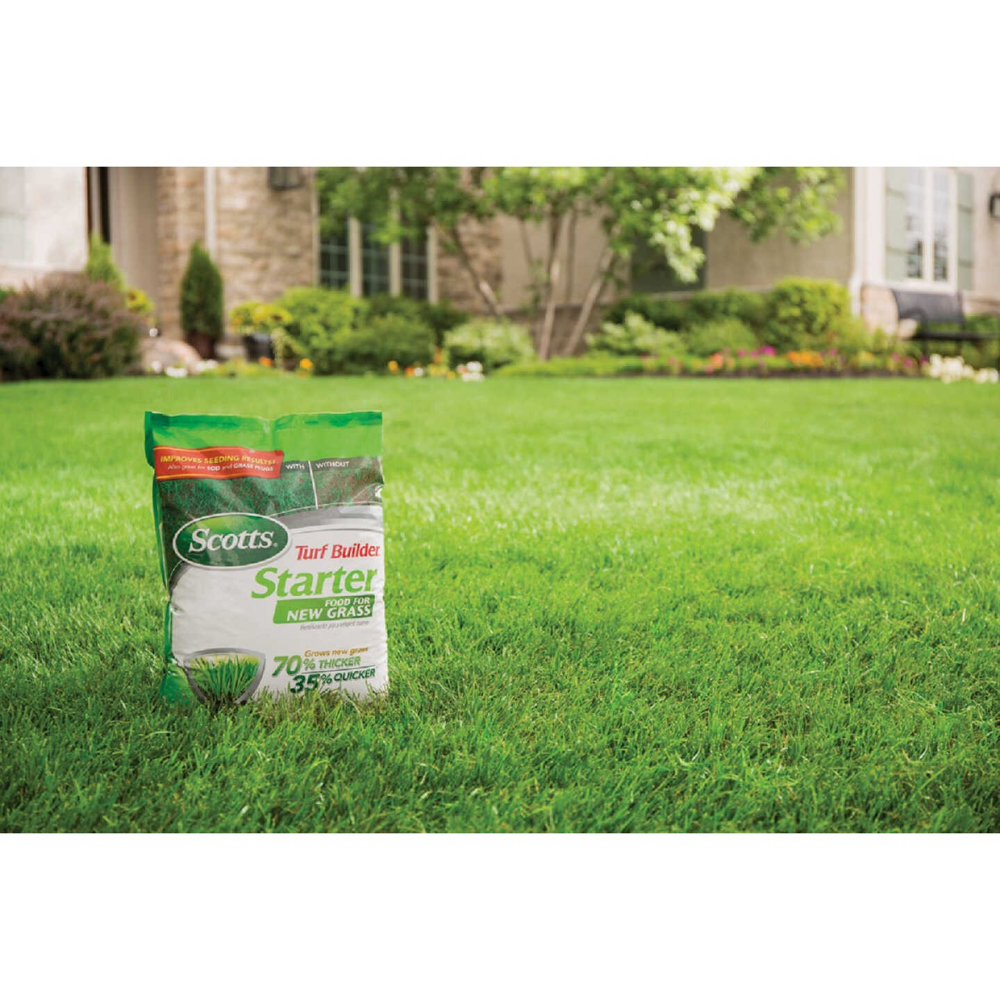 Scotts Turf Builder 42 Lb. 14,000 Sq. Ft. Starter Food For New Grass Image 2