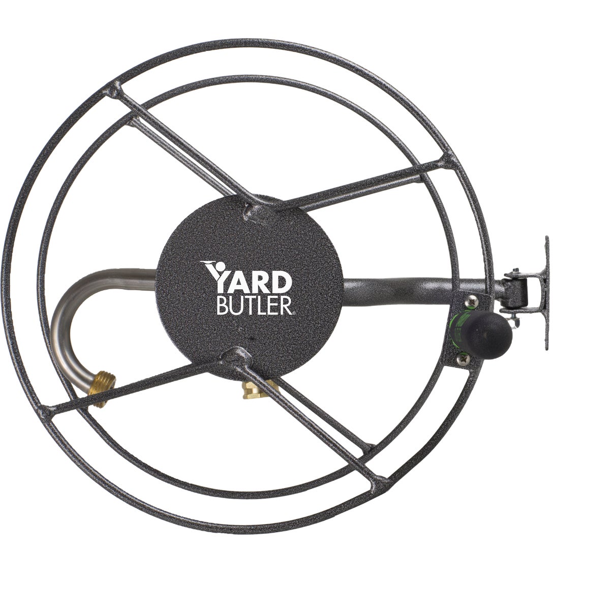 Yard Butler 75 Ft. Steel Wall-Mounted Swivel Hose Reel