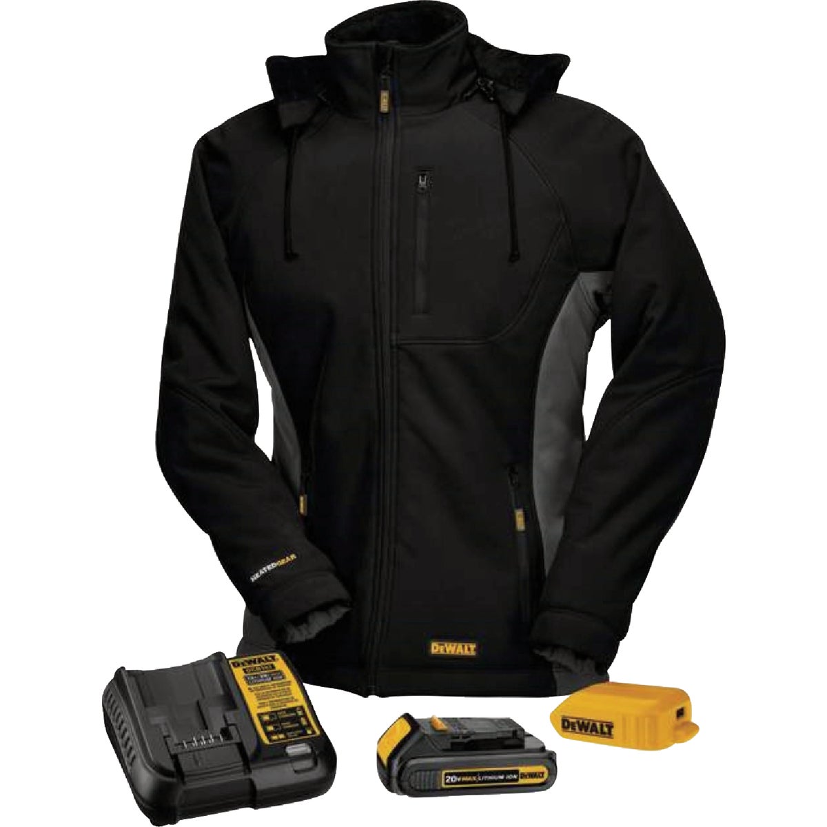 DEWALT Women's Black Soft Shell Heated Coat Kit, XL Image 4