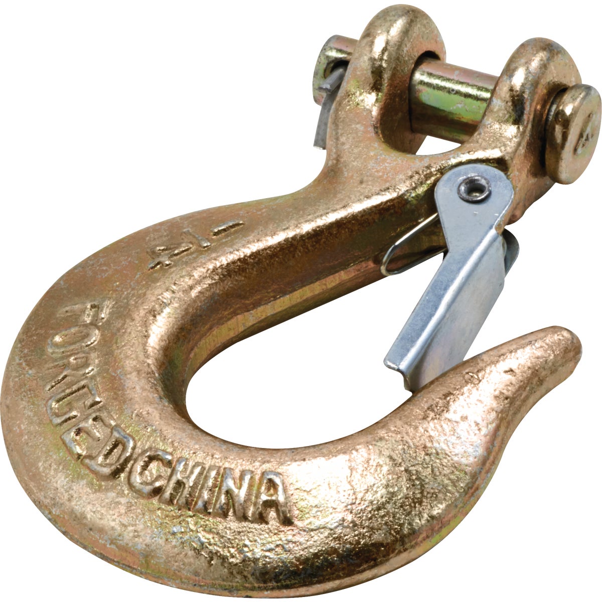 National Hardware 1/4 In. Yellow Chromate Clevis Slip Hook with Latch
