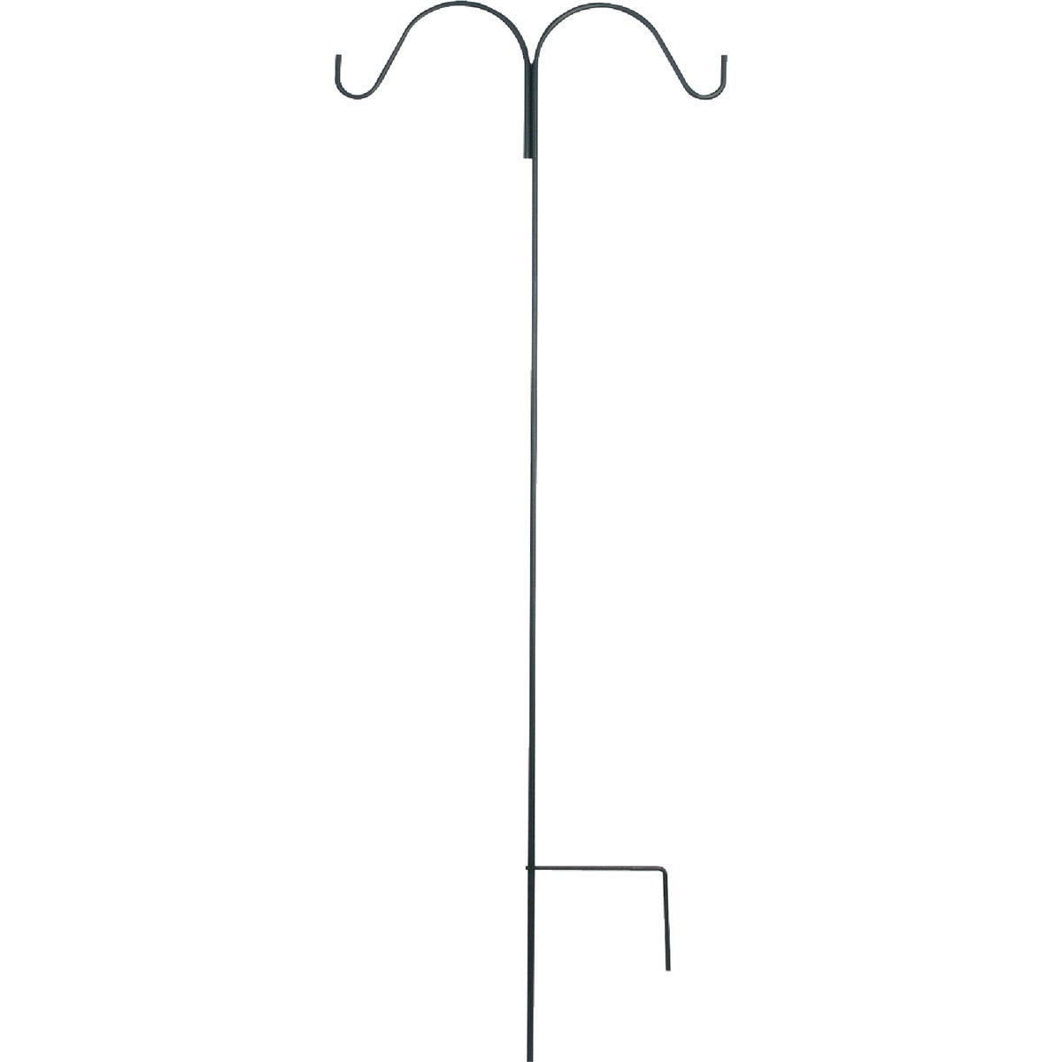 Green Thumb 64 In. Black Steel Double Shepherd's Hook