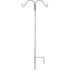 Green Thumb 64 In. Black Steel Double Shepherd's Hook Image 1