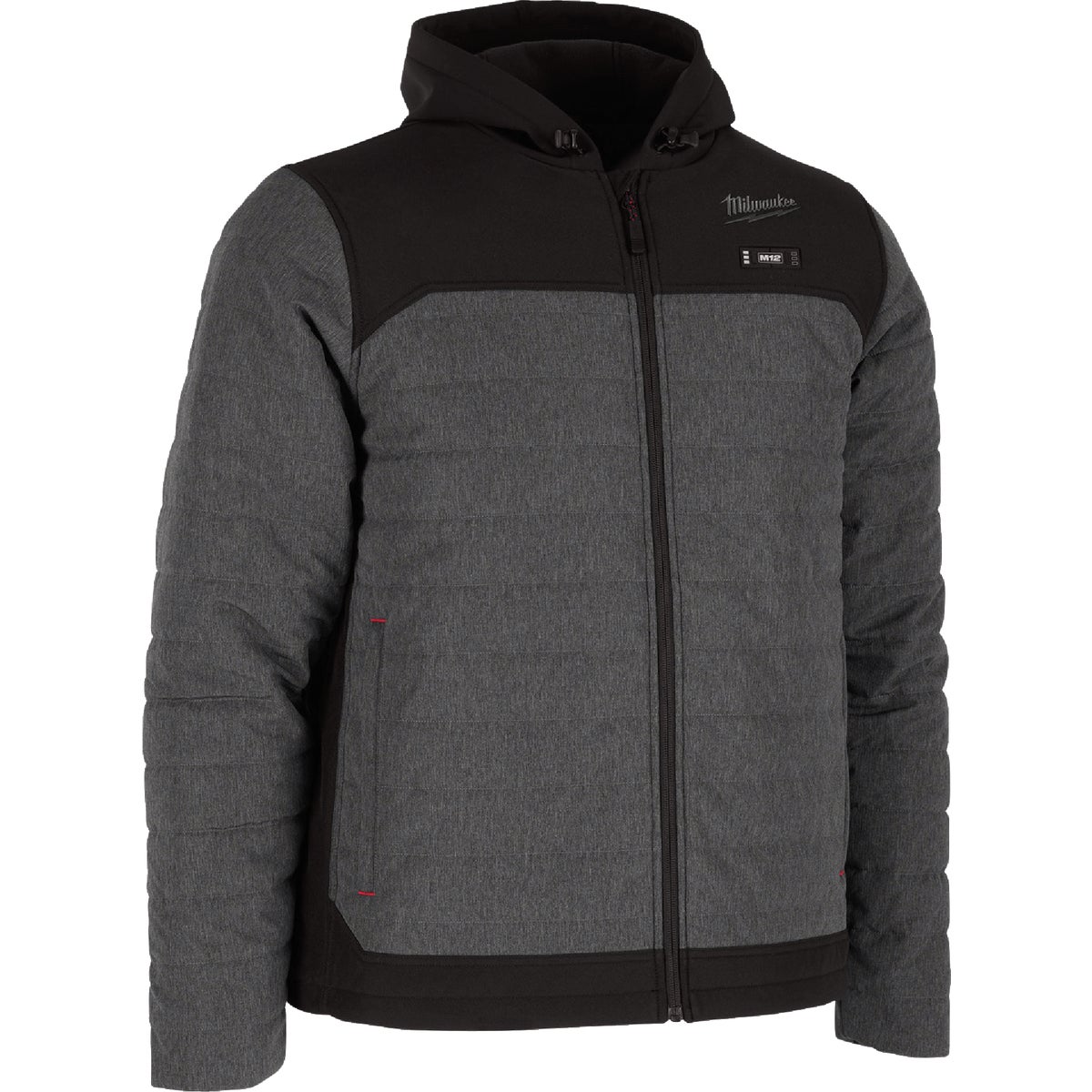 Milwaukee M12 AXIS Men's Gray Cordless Heated Jacket, M Image 2