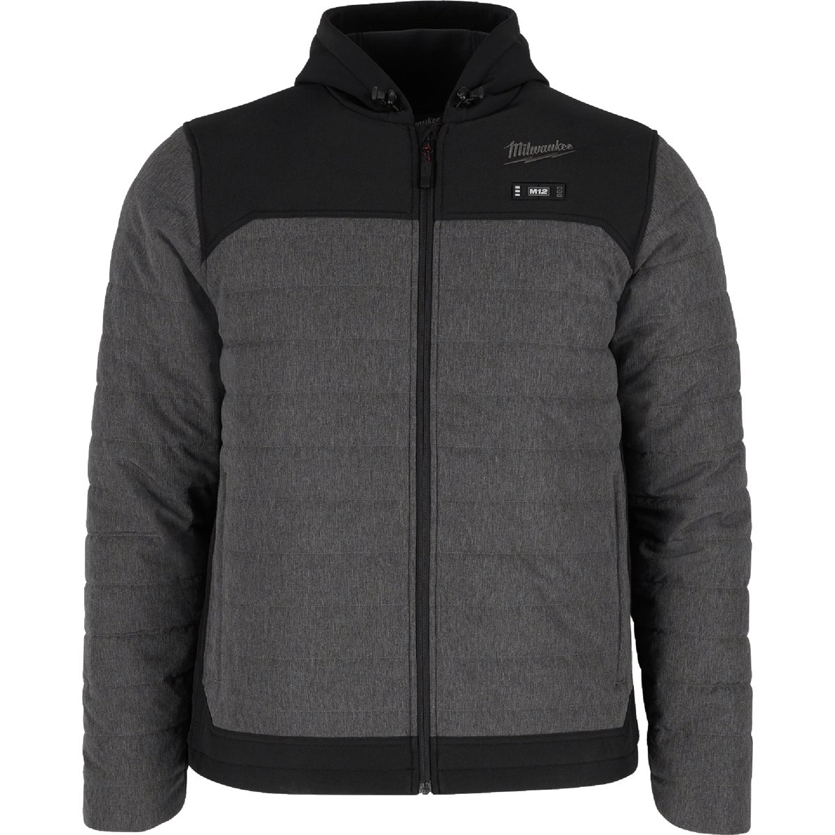 Milwaukee M12 AXIS Men's Gray Cordless Heated Jacket, M