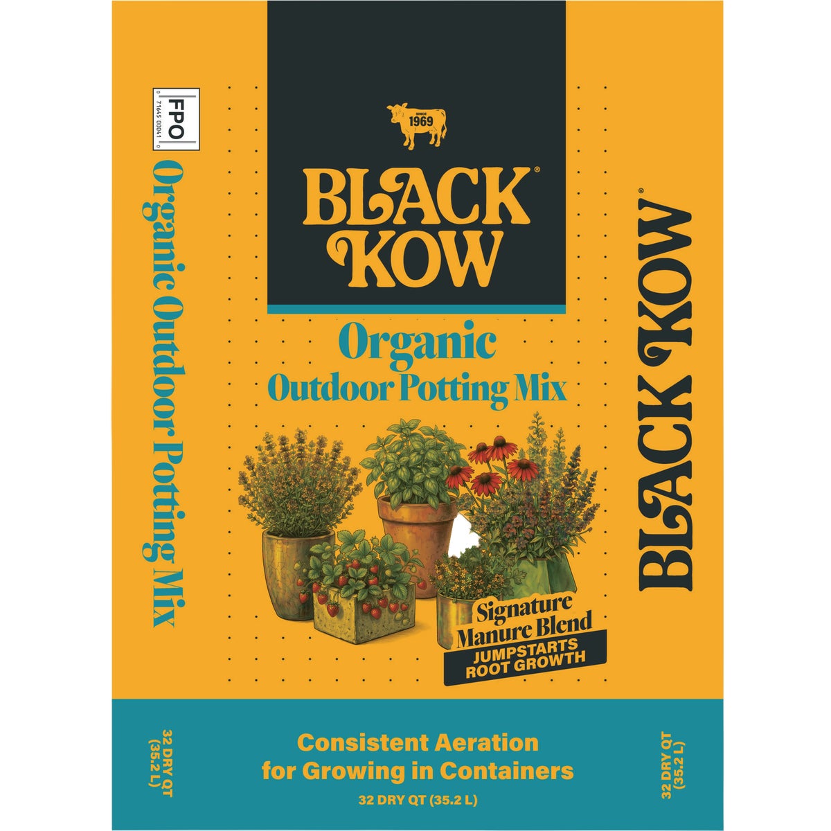 Black Kow 32 Qt. Organic Outdoor Potting Mix