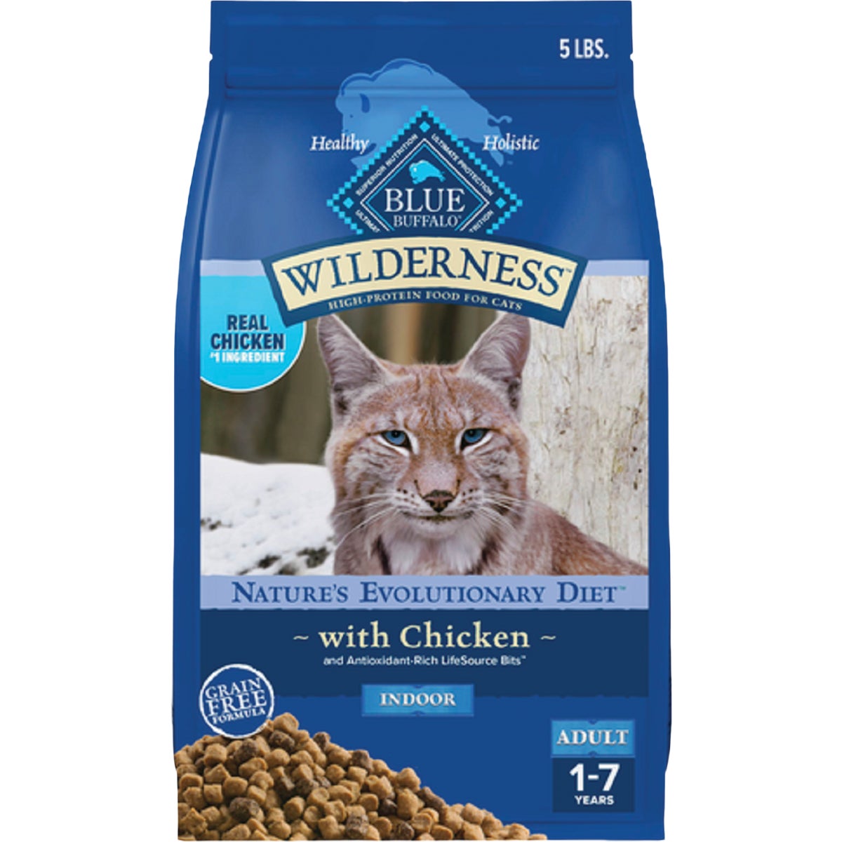 Blue Buffalo Wilderness 5 Lb. Chicken Indoor Adult Dry Cat Food