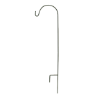 Best Garden 46 In. Black Steel Rod Floral Basket Hanger Shepherd Hook Image 1