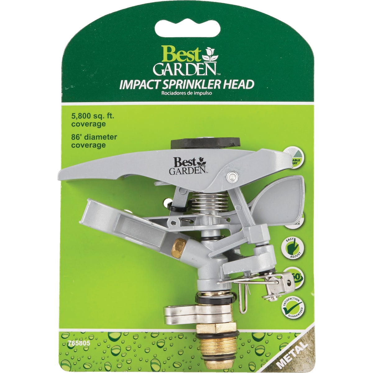 Best Garden Metal 86 Ft. Dia. Impulse Sprinkler Head Image 2