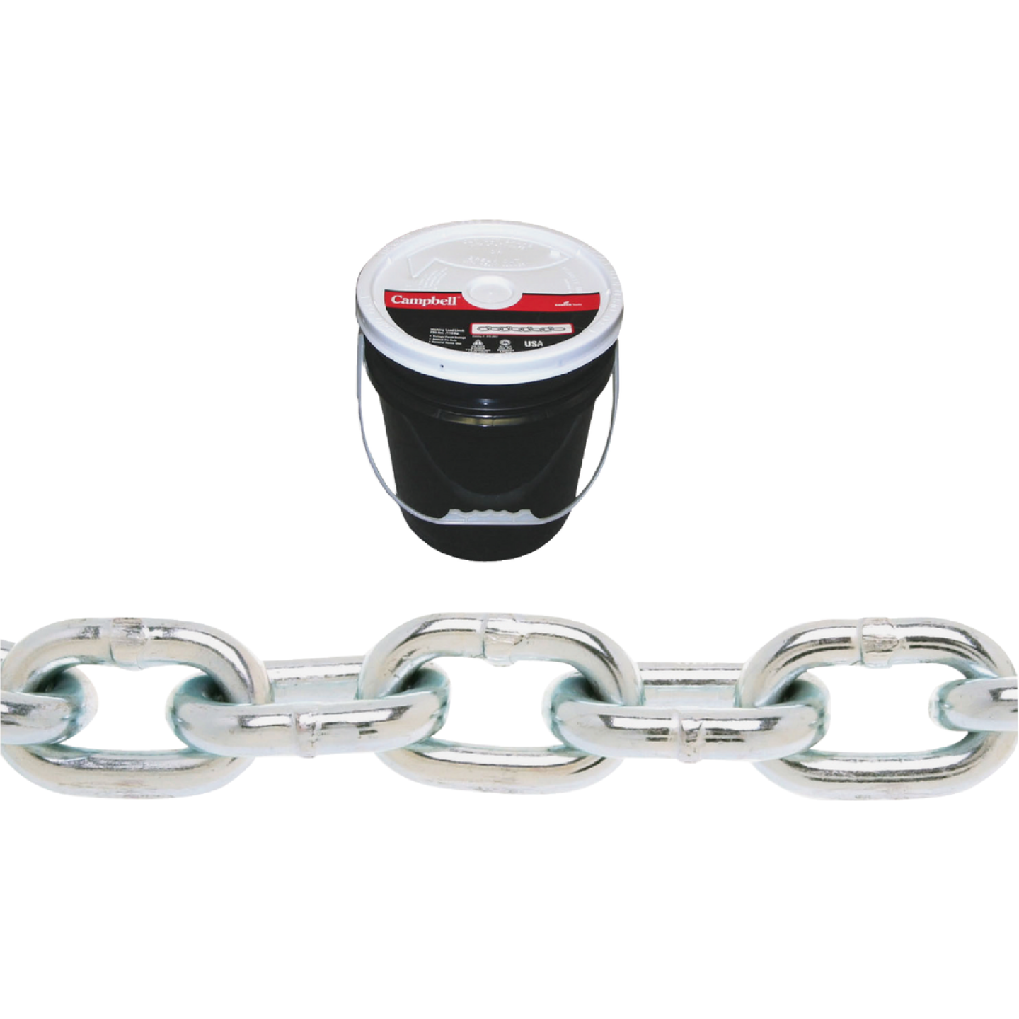 Campbell 5/16 In. 92 Ft. Zinc-Plated Low-Carbon Steel Coil Chain Image 1