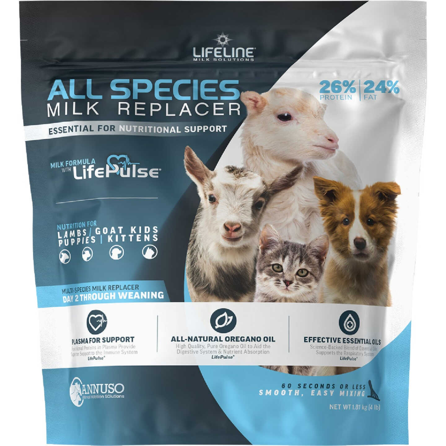 LifeLIne 4 Lb. 26% Protein/24% Fat All Species Milk Replacer Image 1